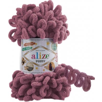 Alize příze Puffy 28 starofialová – Zboží Mobilmania