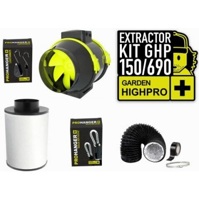 Garden Higher Garden Extractor kit 150 mm 690 m3/h – Hledejceny.cz