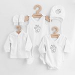 New Baby 5-dílná kojenecká soupravička do porodnice Classic bílá 100% bavlna – Zboží Dáma