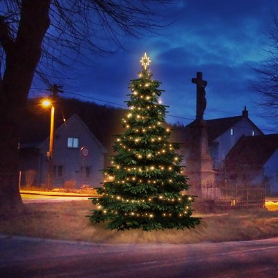 DECOLED LED světelná sada na vánoční stromy vysoké 3-5 m teplá bílá – Hledejceny.cz