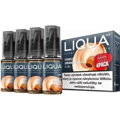 Ritchy Liqua MIX 4Pack Vanilla Orange Cream 10 ml 3 mg – Hledejceny.cz