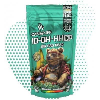 CANAPUFF 10-OH-HHCP BIG BAD BEAR 60% 0,2% THC 1 g – Zboží Dáma
