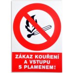 Tabulka Zákaz kouření a vstupu s plamenem