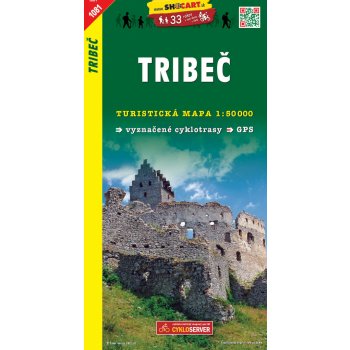 Tribeč 1:50 000 turistická mapa