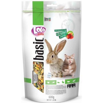 LOLO pets Basic ovocné krmivo Králík a Křeček 600 g – Zboží Mobilmania