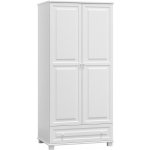 AMI nábytek Borovice 2Dč1 šířka 90 věšák/police masiv bílá – Sleviste.cz