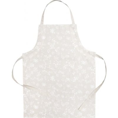 SCANquilt zástěra dekoro vločky béžovobílá 60x80cm – Sleviste.cz