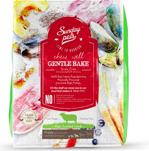 Sunday Pets Gentle Baked Grain Free Lamb Puppy Small & Medium 1,3 kg