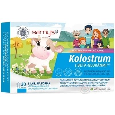 Barny's KOLOSTRUM s beta-glukany forte 30 kapslí