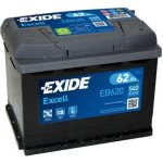 Exide Excell 12V 62Ah 540A EB620 – Hledejceny.cz