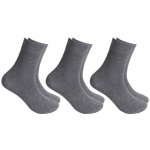 Xpose Vysoké bavlněné ponožky 3ks šedé – Zboží Dáma