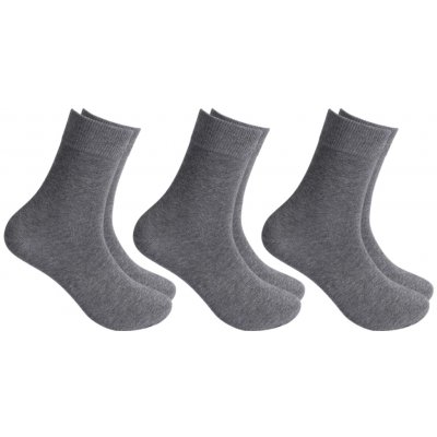 Xpose Vysoké bavlněné ponožky 3ks šedé – Zboží Dáma