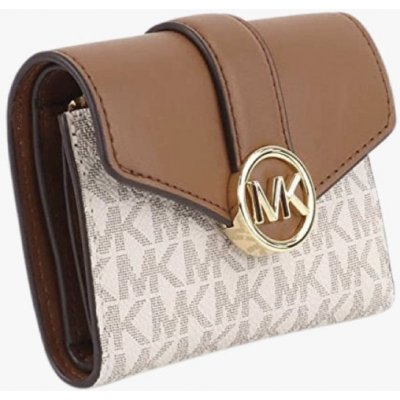 Michael Kors double zip wristlet white vanilla