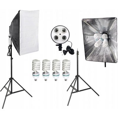 Studio Softbox SS-35288 set lampa s paticí pro 4x35W, stativ – Zboží Živě
