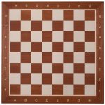 Šachová deska - Mahagon/Javor číslo 5 - 48x48 cm, pole 50 mm – Zboží Dáma