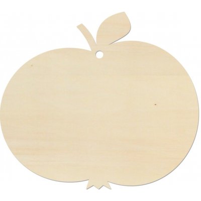 LYMFY Jablko 8x9cm přírodní dřevo – Hledejceny.cz