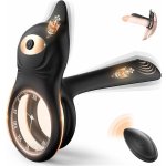 Paloqueth Dual Motor 3in1 Penis Enhancer & Vibrating Ring with Remote Control Black – Zbozi.Blesk.cz