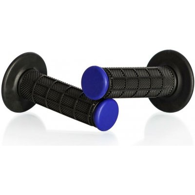 MOTION STUFF motokrosové rukojeti Advanced černé/modré (half-waffle) | Zboží Auto