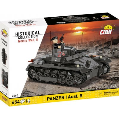 Cobi 2660 II WW Panzer I Ausf B, 1:28, 654 k, 1 f – Sleviste.cz