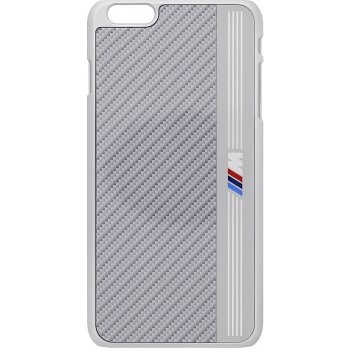 Pouzdro BMW Signature Aluminium Stripe bílé iPhone 5/5S/SE