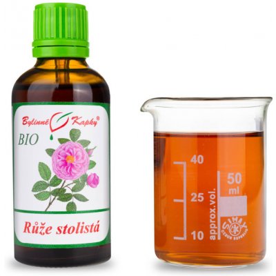 Bylinné kapky BIORůže stolistá BIO tinktura 50 ml – Hledejceny.cz