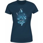 Dámské tričko Baron Prášil: Rescue Fashion modré Karel Zeman – Sleviste.cz