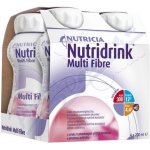 NUTRIDRINK MULTI FIBRE S PŘÍCHUTÍ JAHODOVOU POR SOL 4X200ML – Hledejceny.cz