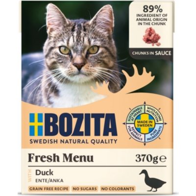 Bozita Cat kousky v omáčce s kachním 6 x 370 g – Zboží Mobilmania