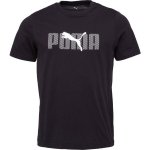 Puma ESSENTIALS LOGO LAB TEE Pánské triko černá – Zboží Dáma