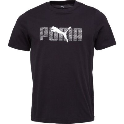 Puma ESSENTIALS LOGO LAB TEE Pánské triko černá – Zboží Dáma
