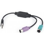GEMBIRD UAPS12-BK Adaptér; USB 2.0; PS/2 zásuvka x2,USB A 0,3m; – Sleviste.cz