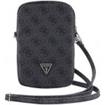 Guess PU 4G Triangle Logo Phone Bag Zipper, černé – Zboží Živě