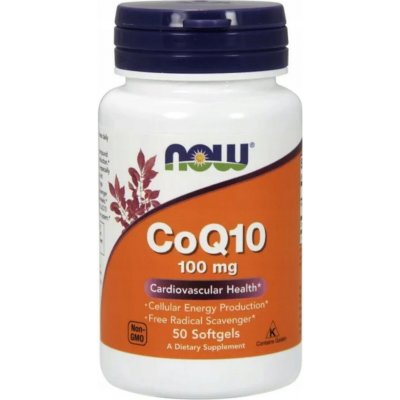 Now Foods Koenzym Q10 100 mg 50 softgel kapslí – Hledejceny.cz