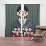 Sablio Závěs Money heist Profesor a jeho tým Zelená: 2ks 140x250cm – Hledejceny.cz