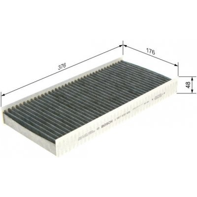 Filtr, vzduch v interiéru BOSCH 1 987 432 406 BO 1987432406 – Hledejceny.cz