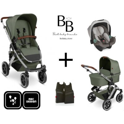 ABC Design Set 3v1 SALSA 4 air 2024 + autosedačka Olive – Zboží Dáma