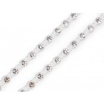 Štrasový prýmek / borta s kamínky Ø4 mm crystal 9m – Hledejceny.cz