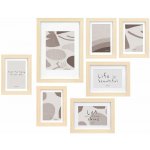 Giftdecor Nástěnné fotorámečky Mural, 7 rámečků různých velikostí, béžové – Hledejceny.cz