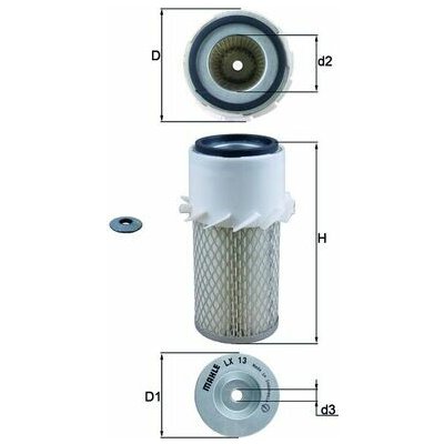MAHLE ORIGINAL Vzduchový filtr LX13 – Hledejceny.cz