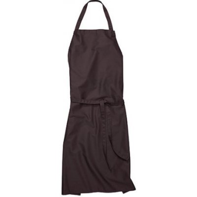 Cg Workwear Verona Dlouhá pracovní zástěra s laclem 01145-01 Chocolate – Hledejceny.cz
