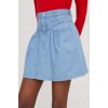 Dámská sukně Tommy Jeans džínová sukně mini, áčková DW0DW17440 modrá