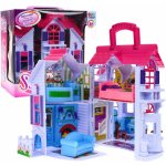 RKToys Rozkládací domeček s figurkami Bílofialový – Zboží Mobilmania