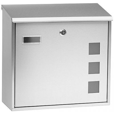 Poštovní schránka s okénky RICHTER BK.703.G.N (nerez), RICHTER Nerez matný – Hledejceny.cz