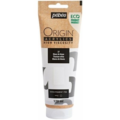 Pébéo akrylová barva Origin 120 ml titanium white – Zbozi.Blesk.cz