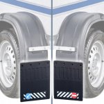 Zástěrky přívěsu, vleku, autopřepravníku 200x260 Gumové SADA 2ks (Příkaz-Zákaz) | Zboží Auto