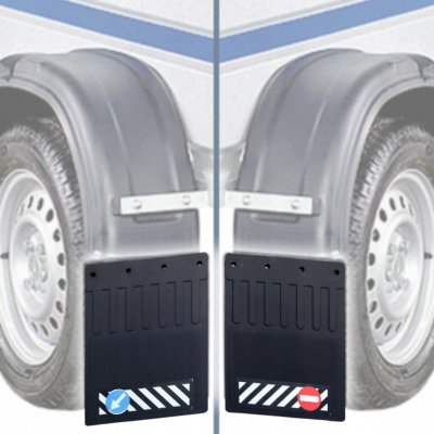 Zástěrky přívěsu, vleku, autopřepravníku 200x260 Gumové SADA 2ks (Příkaz-Zákaz) | Zboží Auto