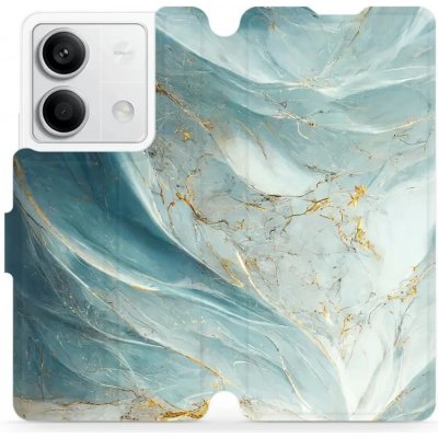 Mobiwear - Xiaomi Redmi Note 13 5G - VP34S Zelenkavý a zlatavý mramor – Zboží Živě