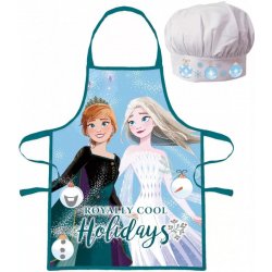 Euroswan Vánoční zástěra s kuchařskou čepicí Ledové království Frozen 2 díly