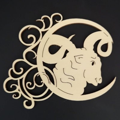 AMADEA Dřevěná ozdoba znamení beran 13 cm – Zbozi.Blesk.cz