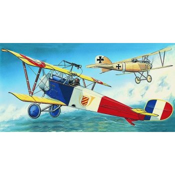 Směr Model Nieuport Bebe 12 9x16 2cm v krabici 31x13 5x3 5cm 11:16